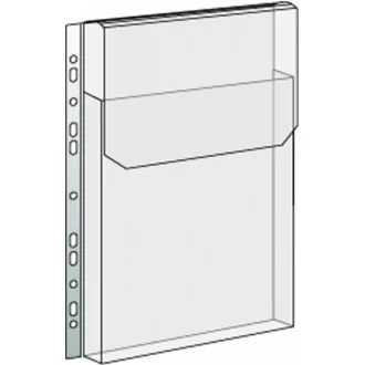 Poklopac 237x305x0.7mm za džep za kataloge s preklopom prozirna euro šarka 165mic 10kom