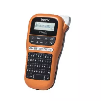 BROTHER pisač naljepnica PT-E110VP - 12mm, TZe trake - marker - za električare - s kućištem BROTHER pisač naljepnica PT-E110VP - 12mm, TZe trake - marker - za električare - s kućištem
