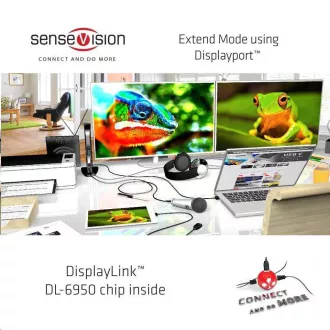 Club3D priključna stanica USB-A ili USB-C, 10u1 2xDP, 6xUSB, 1xRJ45, 1x3.5mm, crna Club3D priključna stanica USB-A ili USB-C, 10u1 2xDP, 6xUSB, 1xRJ45, 1x3.5mm, crna