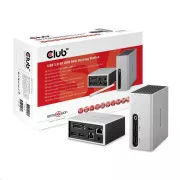 Club3D Mini priključna stanica USB 3.0 4K30Hz UHD (HDMI / DVI / 4x USB 3.1 / Ethernet / Audio)