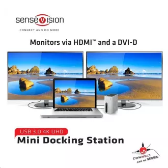 Club3D Mini priključna stanica USB 3.0 4K30Hz UHD (HDMI / DVI / 4x USB 3.1 / Ethernet / Audio) Club3D Mini priključna stanica USB 3.0 4K30Hz UHD (HDMI / DVI / 4x USB 3.1 / Ethernet / Audio)