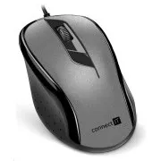 CONNECT IT Optički miš, USB, sivi