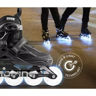 LED koturaljke Movino Cruzer B3 - crne, 38-41