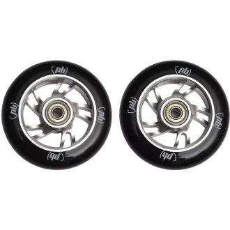Rezervni kotači za freestyle skutere - 100 mm aluminijski, srebrni, 2 kom