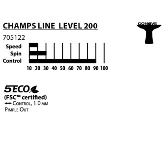DONIC Reket za stolni tenis CHAMPS LINE 200 FSC