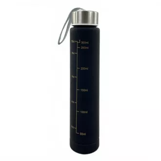 Motivacijska sportska boca 3 u 1, 2000 ml + 900 ml + 300 ml, crna