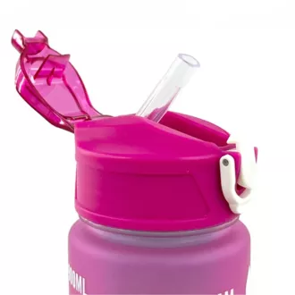Motivacijska sportska boca 3 u 1, 2000 ml + 900 ml + 300 ml, crna