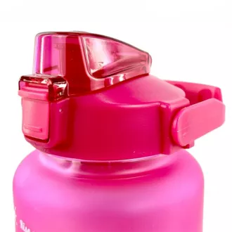 Motivacijska sportska boca 3 u 1, 2000 ml + 900 ml + 300 ml, crna