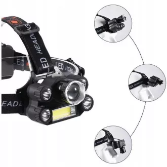 CREE prednja svjetiljka 1 x XM-L T6 + 4 x jaka Q5 bijela + 1 x jaka COB + ZOOM traka