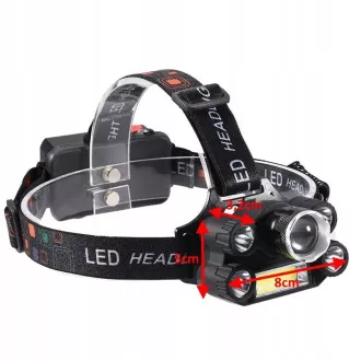 CREE prednja svjetiljka 1 x XM-L T6 + 4 x jaka Q5 bijela + 1 x jaka COB + ZOOM traka