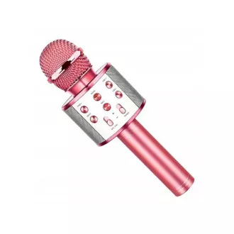 Karaoke bluetooth mikrofon sa zvučnikom, srebrne boje