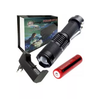 Svjetiljka turistička T6 CREE ZOOM LED + AKU Svjetiljka turistička T6 CREE ZOOM LED + AKU