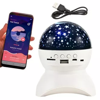 Noćni LED zvjezdani projektor s USB-om, roza