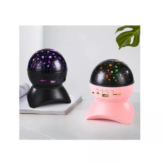 Noćni LED zvjezdani projektor s USB-om, roza