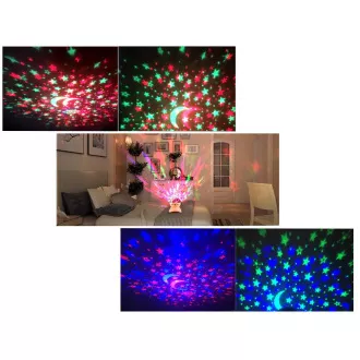 Noćni LED zvjezdani projektor s USB-om, roza