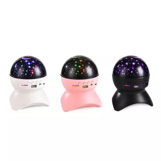 Noćni LED zvjezdani projektor s USB-om, roza