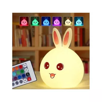 Dječja LED noćna svjetiljka RABBIT + RGB kontroler Dječja LED noćna svjetiljka RABBIT + RGB kontroler