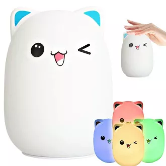 Dječja LED noćna lampa CAT RGB Dječja LED noćna lampa CAT RGB