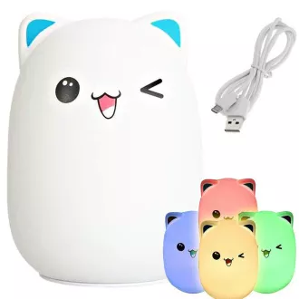Dječja LED noćna lampa CAT RGB + USB kabel Dječja LED noćna lampa CAT RGB + USB kabel