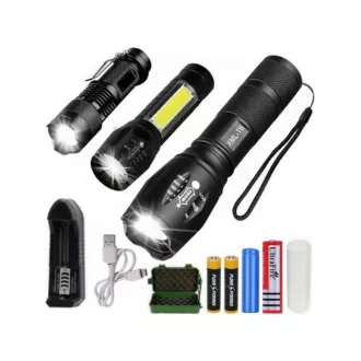 3x LED svjetiljka CREE XM-L T6 i Q5 2x ZOOM i XPE + COB