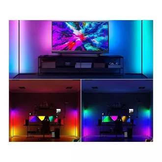 Kutna podna RGB LED lampa, s daljinskim upravljačem Kutna podna RGB LED lampa, s daljinskim upravljačem