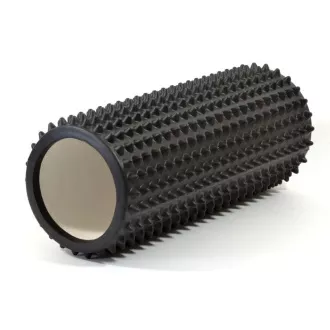 Fitness masažni valjak s malim vrhovima ENERO FIT 33x14cm, crni