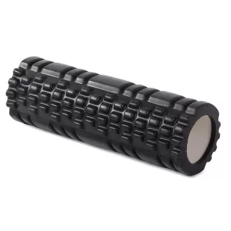 Valjak za masažu za fitness 30x10 cm, crni