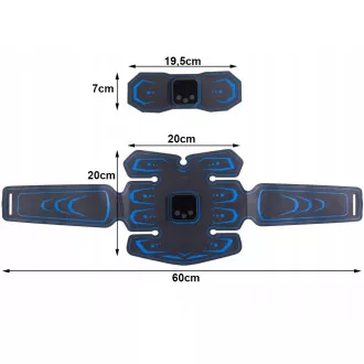Elektrostimulator za trbušne mišiće 3x EMS + kontroler Elektrostimulator za trbušne mišiće 3x EMS + kontroler
