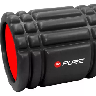 Valjak za masažu za fitness PURE 2 IMPROVE 33x15 cm, crni