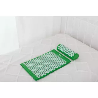 Akupresurna PREMIUM podloga za vježbanje s jastukom 67x42x2 cm, crna