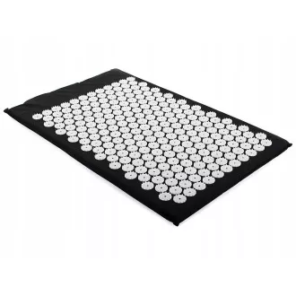 Akupresurna PREMIUM podloga za vježbanje s jastukom 67x42x2 cm, crna