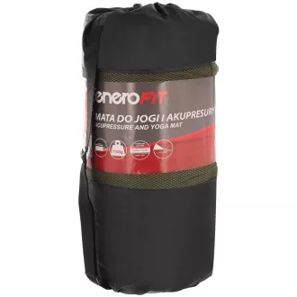 Akupresurna PREMIUM prostirka za vježbanje s jastukom 67x42x2 cm, kamuflažna kaki boja