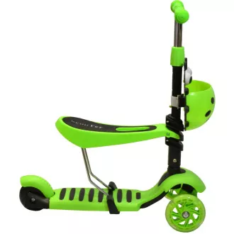 Dječji romobil 2 u 1 BABAMARA sa svjetlećim LED kotačima, zelene boje Dječji romobil 2 u 1 BABAMARA sa svjetlećim LED kotačima, zelene boje
