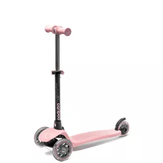 Dječji romobil na tri kotača Cariboo Twist 3 u 1 s LED kotačima, roza