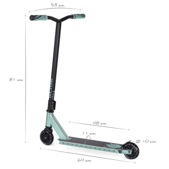 Freestyle skuter MOVINO Stunt GLIDE, Teal