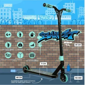Story Bandit DOS Stunt Freestyle skuter, mint boje
