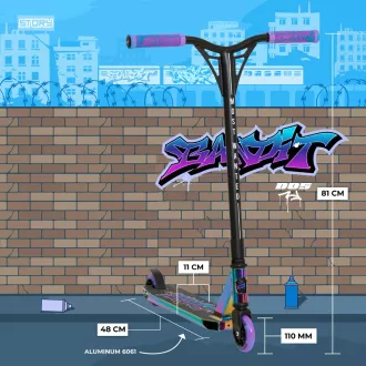 Freestyle skuter Story Bandit DOS Stunt, Neon