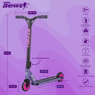 Story Beast Freestyle Scooter Lavender Story Beast Freestyle Scooter Lavender