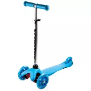 Skuter na tri kotača MINI SCOOTER sa svjetlećim kotačima, plavi