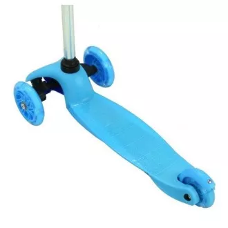 Skuter na tri kotača MINI SCOOTER sa svjetlećim kotačima, plavi