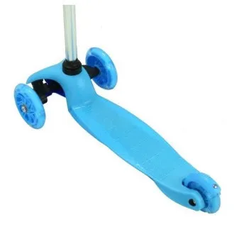 Skuter na tri kotača MINI SCOOTER sa svjetlećim kotačima, plavi - Raspakiran Skuter na tri kotača MINI SCOOTER sa svjetlećim kotačima, plavi - Raspakiran