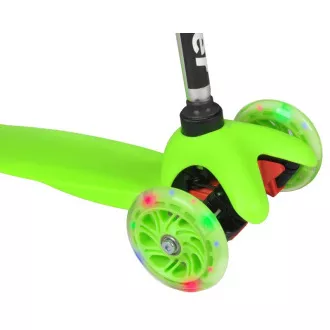 Skuter na tri kotača MINI SCOOTER sa svjetlećim kotačima, zelene boje