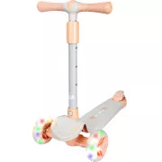 Dječji romobil na tri kotača Story Mini Friends s LED kotačima za romobil, bijeli
