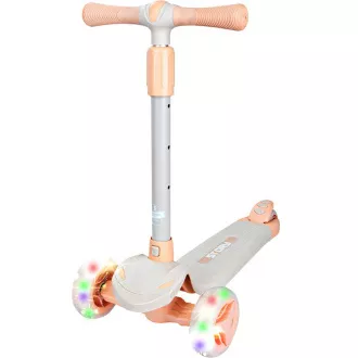 Dječji romobil na tri kotača Story Mini Friends s LED kotačima za romobil, bijeli