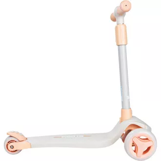 Dječji romobil na tri kotača Story Mini Friends s LED kotačima za romobil, bijeli