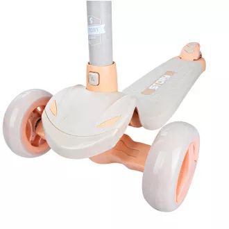 Dječji romobil na tri kotača Story Mini Friends s LED kotačima za romobil, bijeli