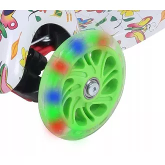 Skuter na tri kotača MINI SKUTER sa svjetlećim kotačima, Butterflies