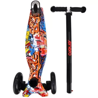 Dječji romobil na tri kotača MAXI SCOOTER STREET-ART