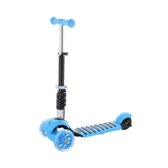 Dječji romobil na tri kotača MINI SCOOTER 2 u 1 sa svjetlećim LED kotačima, plavi Dječji romobil na tri kotača MINI SCOOTER 2 u 1 sa svjetlećim LED kotačima, plavi