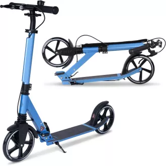 MOVINO City Comfort+ sklopivi romobil, crni - Blue Edition MOVINO City Comfort+ sklopivi romobil, crni - Blue Edition